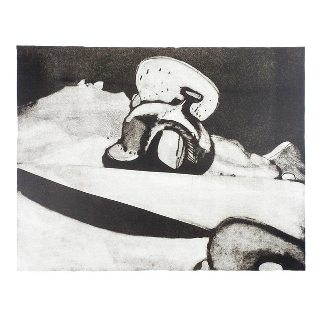 Abstract Saddle Shapes Lithograph by Marilyn Lanfear For Sale
