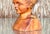 Chocolate Vintage Hand Carved Wood Bust of Child Sculpture For Sale - Image 8 of 12