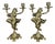Vintage French Brass Candleholders, Set of 2 For Sale