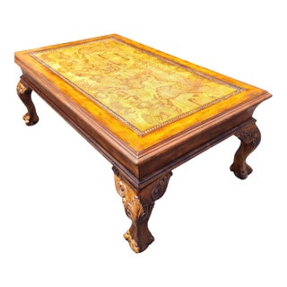 1970s Stunning Classic World Map Coffee Table That Blends Timeless Elegance With Global Adventure. For Sale