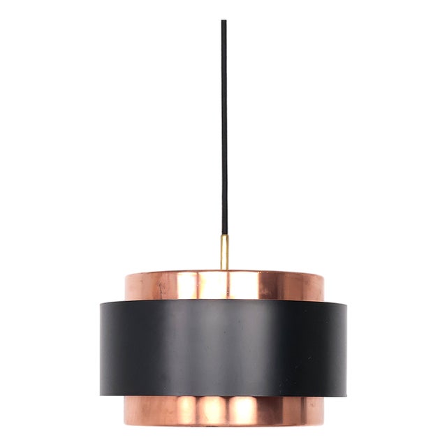 Saturn Pendant in Copper by Jo Hammerborg for Fog & Mørup, 1960s For Sale