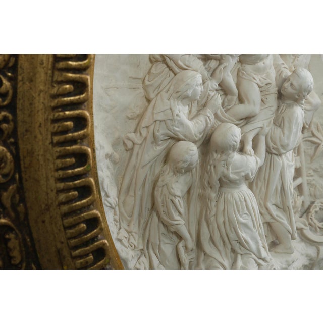 E. Cassier after Rubens, The Descent from the Cross Bas-Relief, 1800s, Pipe Clay For Sale - Image 6 of 9
