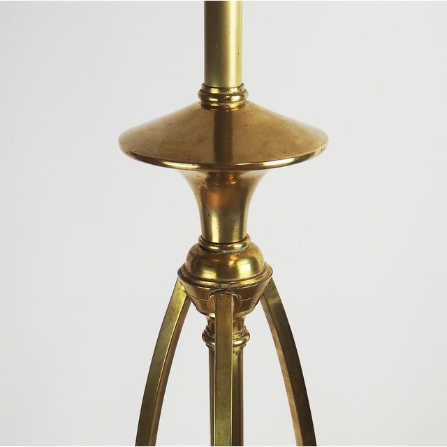 Art Nouveau Brass Chandelier, 1890s For Sale - Image 10 of 14