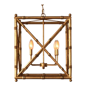 Scalamandre Maison by Port 68 Baldwin Gold Chandelier