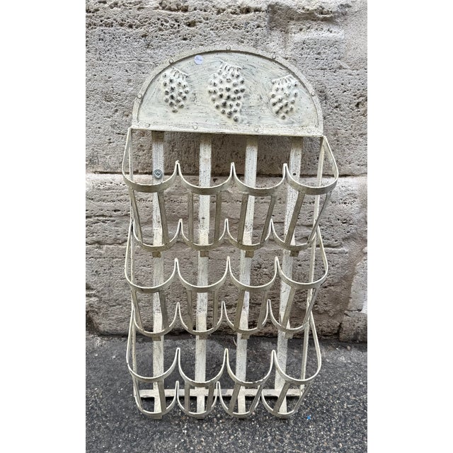 1930s Vintage French Metal Bottle Holder, 1930s For Sale - Image 5 of 5