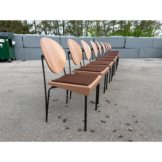 Set of Ten Attributed to Dakota Jackson Vik-Ter Dining Chairs For Sale - Image 15 of 18