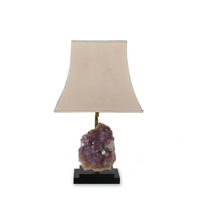 Belgian Amethyst Table Lamp, 1970s For Sale - Image 13 of 13