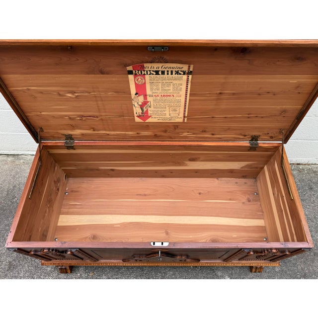1930s Roos Cedar Blanket Chest For Sale - Image 10 of 12