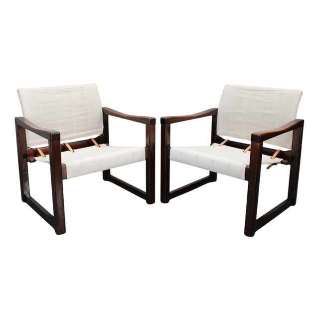 Diana Safari Chairs by Karin Mobring for IKEA, Sweden, 1970s, Set of 2 For Sale