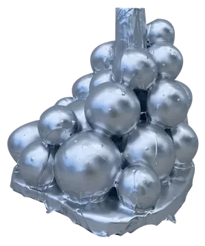 Bubbles Candelabra 01 in Silver by Carla Galmés Munar