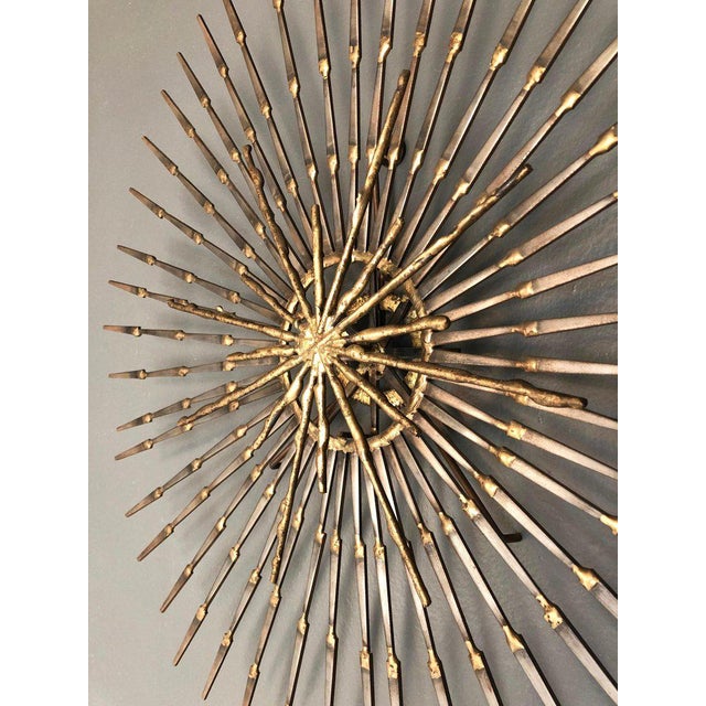 Ron Schmidt Large Brutalist Sunburst With Starburst Nail Art Wall