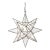 Metal & Glass Star Fixture For Sale
