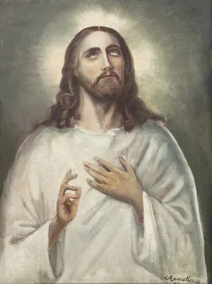 Angelo Paraselli, Jesus Christ, Oil on Canvas