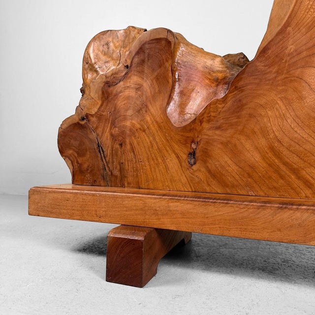 Monumental Japanese Keyaki Wood Sculptural Object, 1950s For Sale - Image 15 of 17