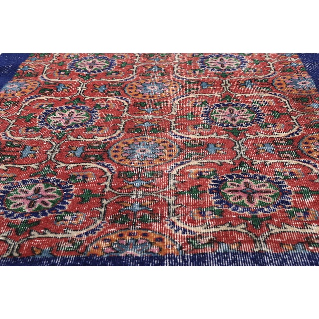 Mid 20th Century Zeki Muren Vintage Turkish Sivas Rug, 03'06 X 06'05 For Sale - Image 5 of 10
