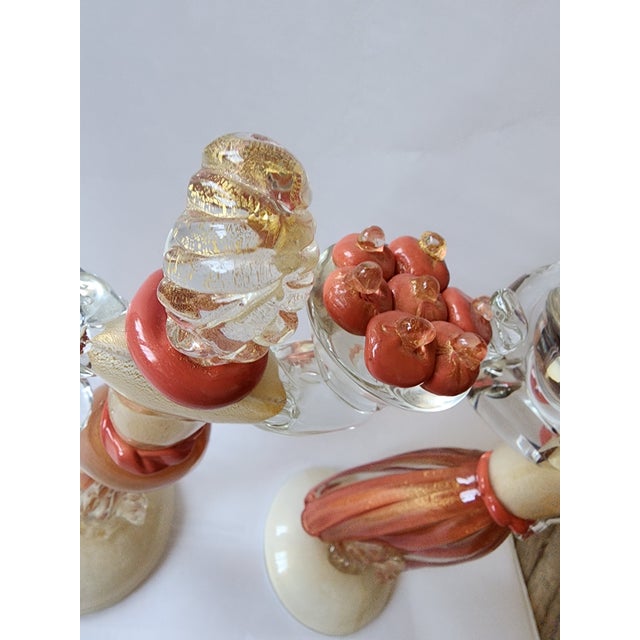 Stunning Pair of Vintage Murano Glass Figures For Sale - Image 4 of 12