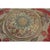 1920s 1920s Gray Classic Medallion Antique American Hooked Cotton Rug Square Carpet For Sale - Image 5 of 11