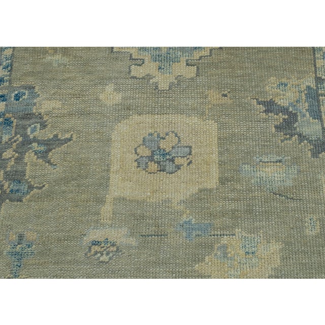 Turkish Oushak Rug 3'10" x 5'3" #17007 For Sale In Houston - Image 6 of 8