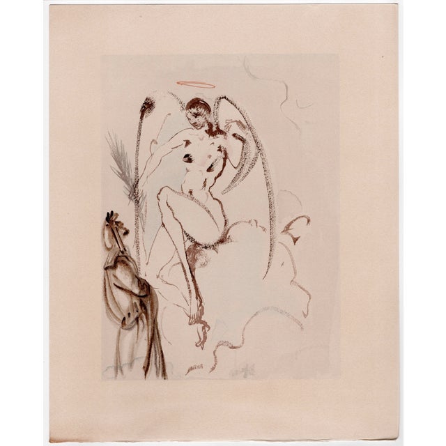 Salvador Dali, The Faithful Angels, 1964, Woodcut For Sale - Image 7 of 9