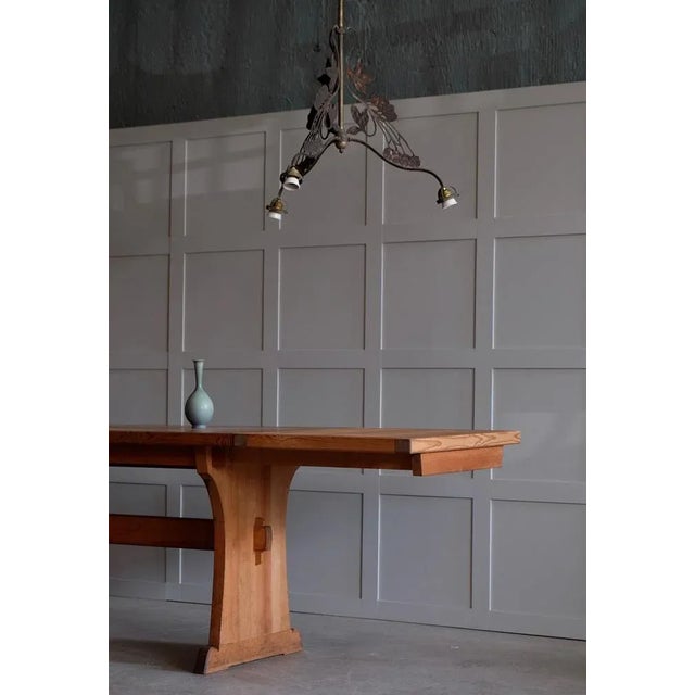 Antique French Art Nouveau Hanging Lamp, 1900s For Sale - Image 9 of 12