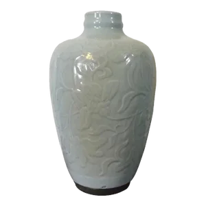 Antique 19th Century Chinese Celadon Porcelain Vase