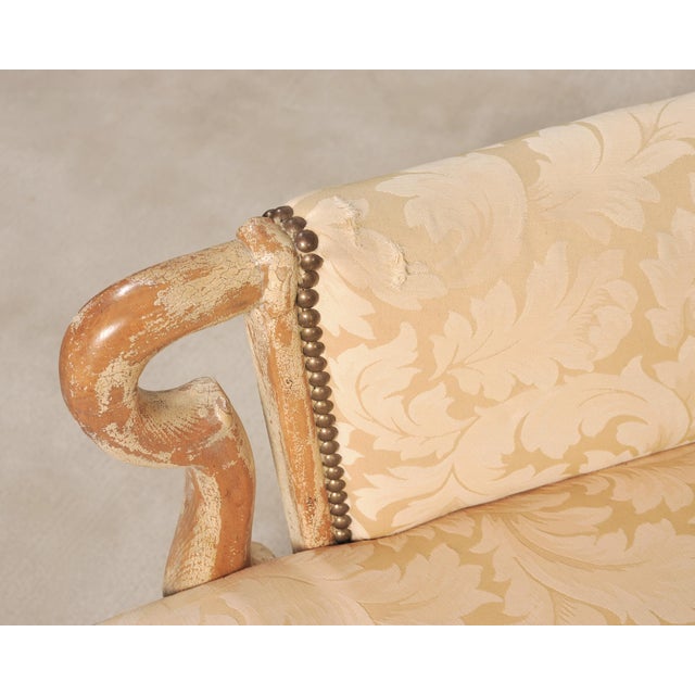 Pair of Country French Provincial Wingback Bergère Armchairs For Sale - Image 10 of 18