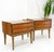 Lane Furniture Pair Two Drawers Walnut Mid-Century Modern End Side Night Stands Tables Mint! For Sale - Image 4 of 17