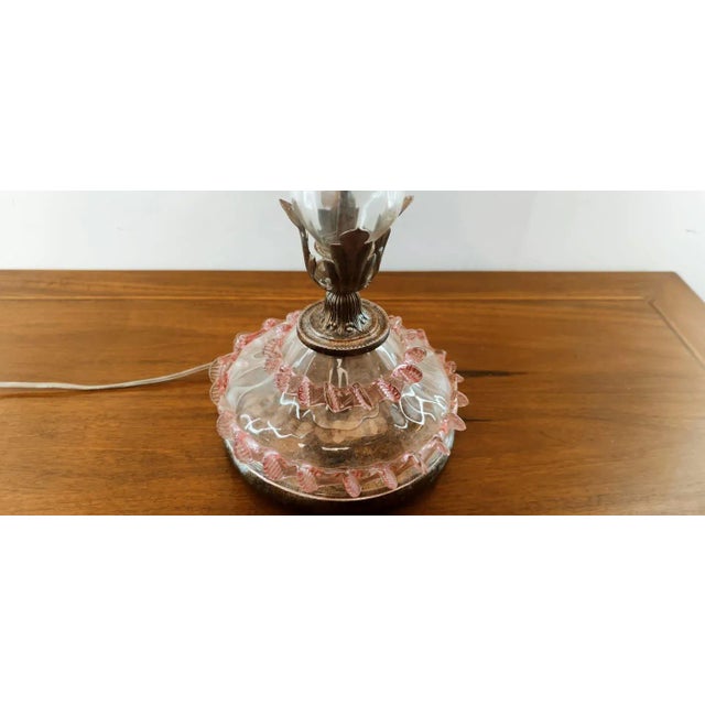 Murano Glass Lamp For Sale - Image 6 of 11