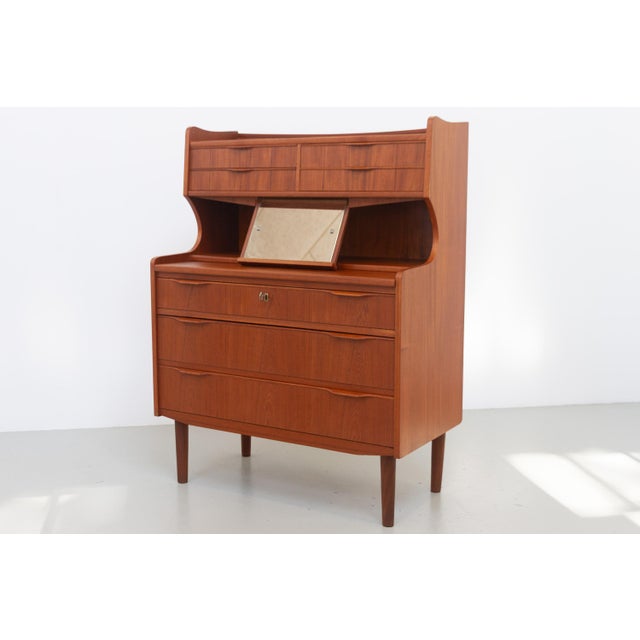Mid-Century Danish Teak Vanity Dresser, 1960s For Sale - Image 18 of 18