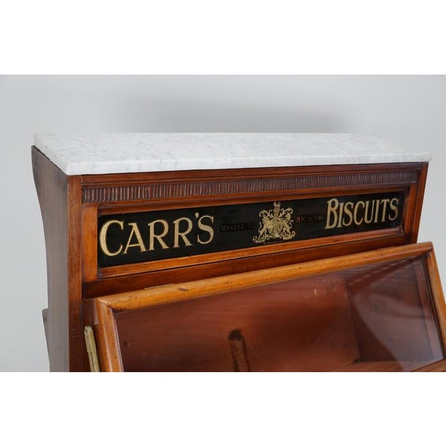 Victorian 19th Century Hardwood Carrs Biscuits Vitrine For Sale - Image 9 of 18