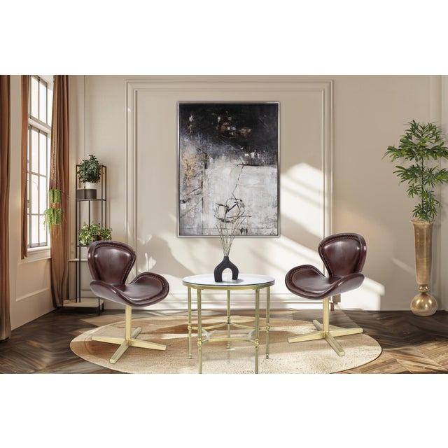 Modern Newcastle Leather Chair For Sale - Image 3 of 11
