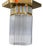 Art Deco Ceiling Lamp in Opal Glass with Glass Sticks, Vienna, Austria, 1920s For Sale