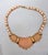 Vintage 1985 Signed Napier Pink "Sherbet" Molded Lucite Collar Necklace For Sale - Image 9 of 11