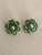 These lovely 1950s Kramer Green Rhinestone Floral Earrings will be a fabulous addition to your vintage jewelry collection....