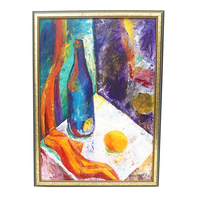 Modernist Fauvist Greek Still Life For Sale