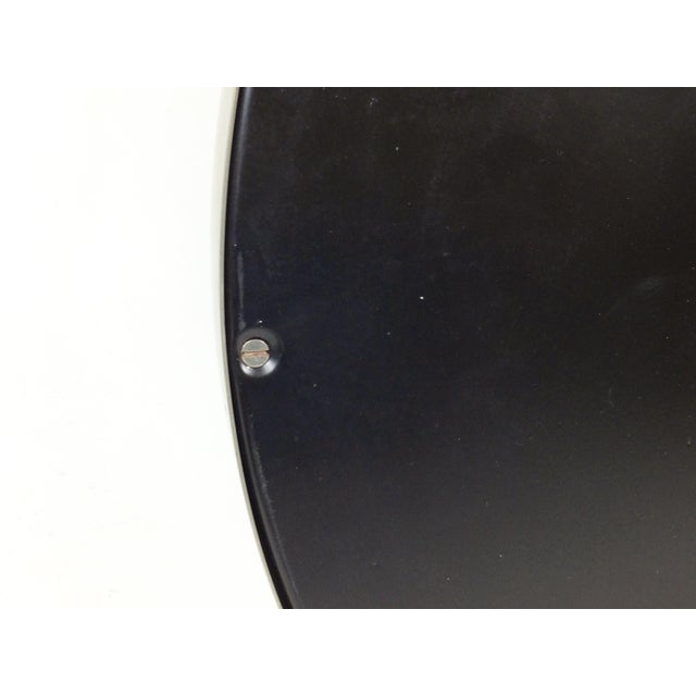 Nickel-Plated Brass & Black Metal Narcisso Mirror by Sergio Mazza for Artemide, 1970s For Sale - Image 6 of 8