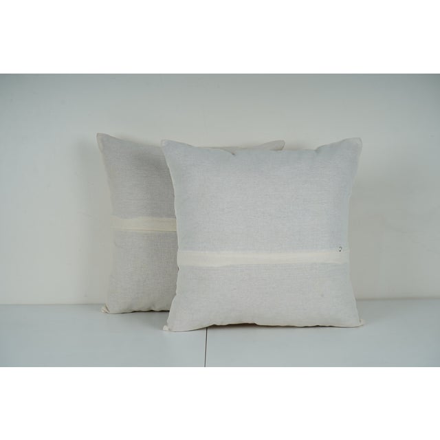 Red Bunny Suzani Pillow Cover - A Pair For Sale In New York - Image 6 of 6