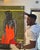 Figurative Guardians of the Sanctuary, 21st Century, Contemporary Figurative Portrait, African Woman, 2020, Acrylic, Charcoal and Oil on Canvas For Sale - Image 3 of 3