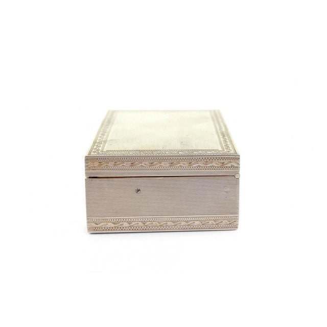 Vintage Italian Silver Musical Box, 1930s For Sale - Image 6 of 14