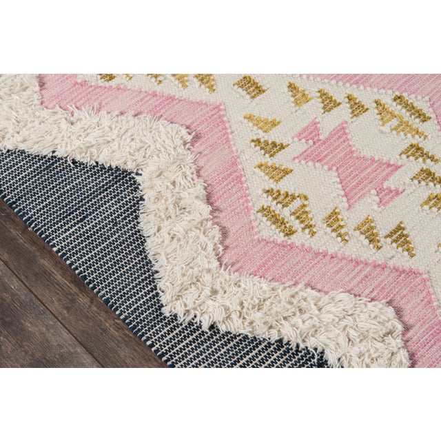 Novogratz by Momeni Indio Beverly in Pink Rug - 2'X8' Runner For Sale - Image 4 of 8