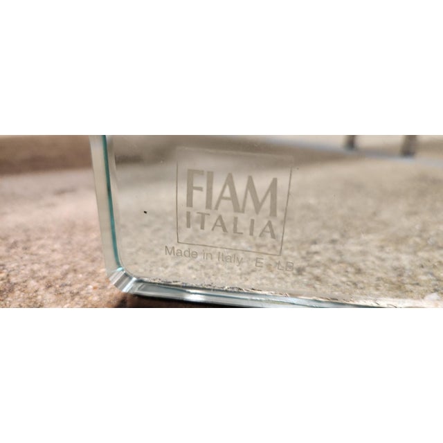 Vittorio Livi for Fiam Ragno Glass Dining Table For Sale - Image 13 of 13