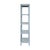 2020s Matthew Izzo Home Danielle Light Blue Rattan Four Shelf Etagere With Decorative Back For Sale - Image 5 of 8