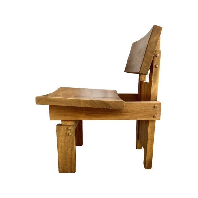 Wood Coco Bolo Side Chairs Set of 2 For Sale - Image 7 of 8