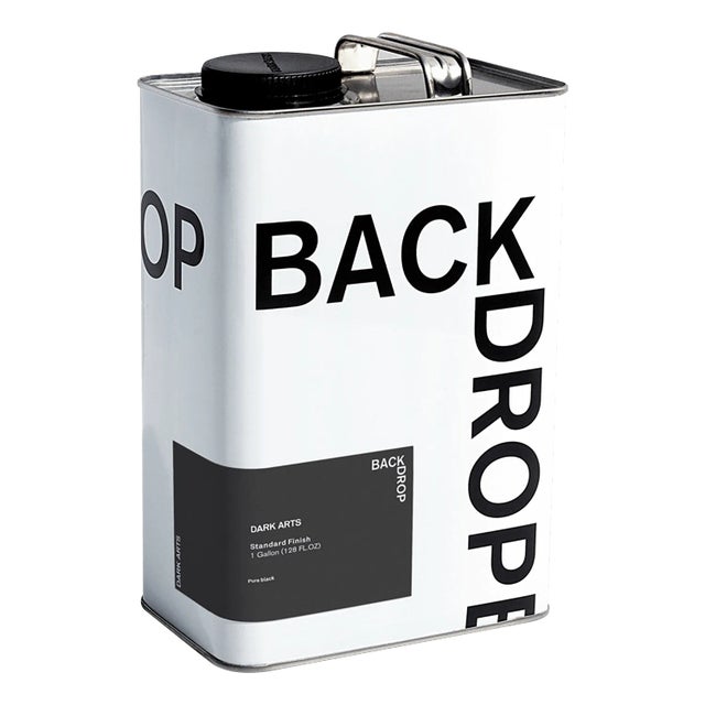 BACKDROP Standard Finish Interior Paint in Dark Arts (Pure Black) - 1 Gallon For Sale In Los Angeles - Image 6 of 6