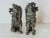 Vintage 1920s Silver-Plated Lap Dog Figurines, a Pair. A great pair of dog mantle figurines that are silver-plated. The...