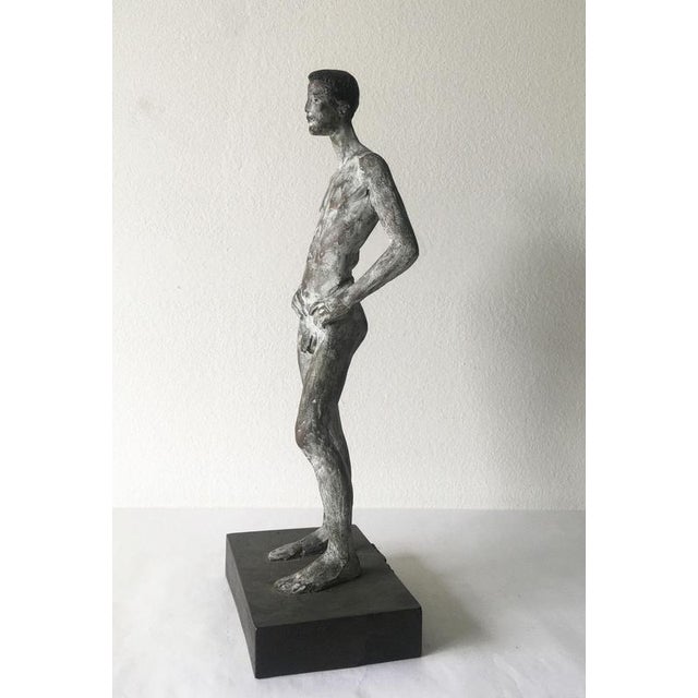 Italian Cast Bronze Man Sculpture by Aron Demetz, 2004 For Sale - Image 9 of 18