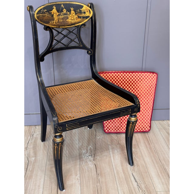 Set of Eight Regency Style Dining Chairs by John Rosselli & Assoc. For Sale - Image 11 of 16