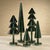 Contemporary Crimbo 7" Green Sparkle Cone LED Trees, Set of 2 For Sale - Image 3 of 3