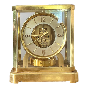 Vintage Swiss LeCoultere Brass Clock