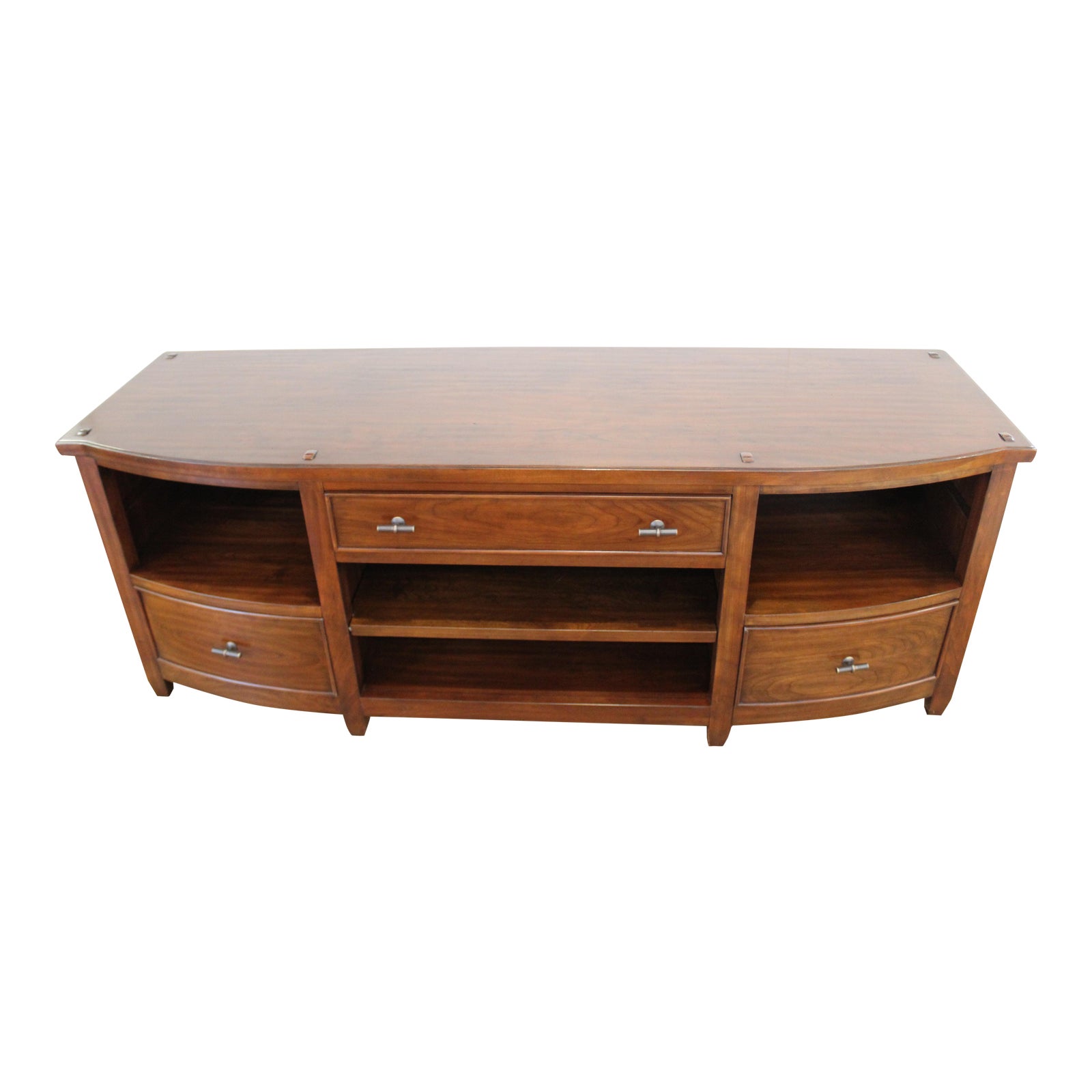 Solid Cherry Media Cabinet By Harden Furniture Chairish